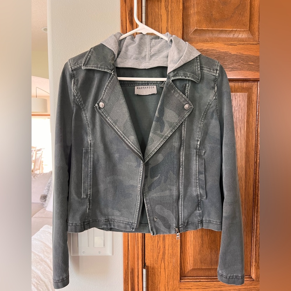 Marrakech moto camo jacket; size XS